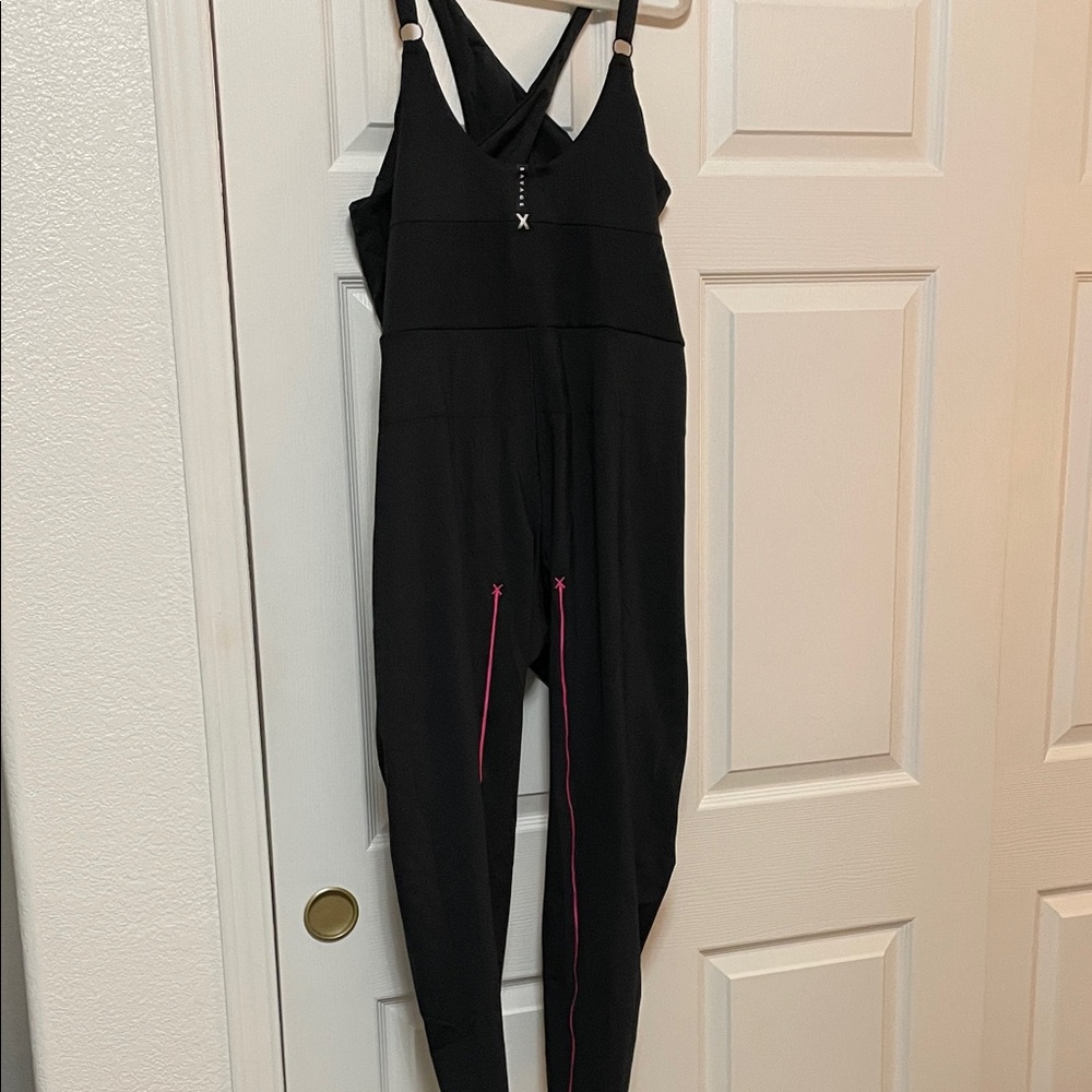Savage X Fenty Black Jumpsuit with Pink Accents